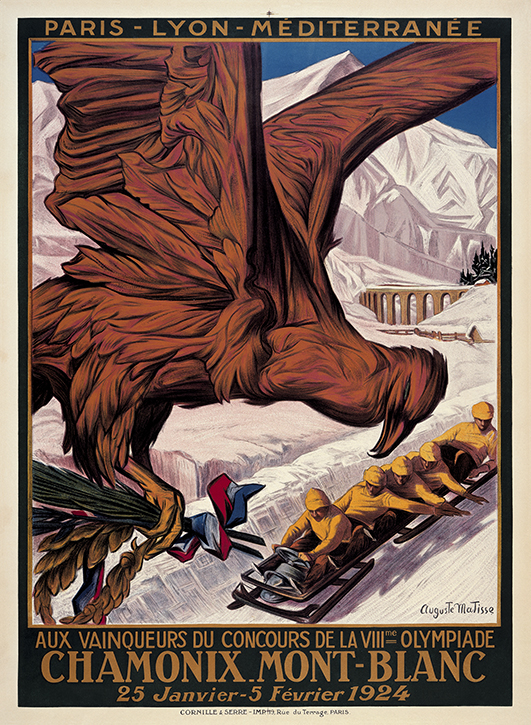 Winter Olympic Games poster, Chamonix 1924