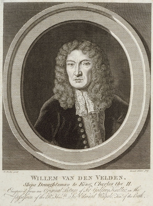 Willem van den Velden [van de Velde], Ships Draughtsman to King Charles the II