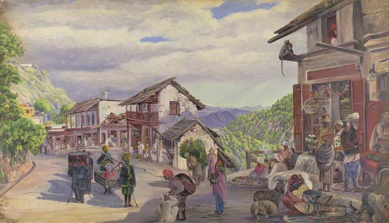 'The Bazaar Musoori, 8th May 1878'