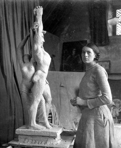 Mary Spencer Watson in her studio