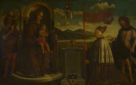 The Virgin and Child with Saints Christopher and John the Baptist, and Doge Giovanni Mocenigo