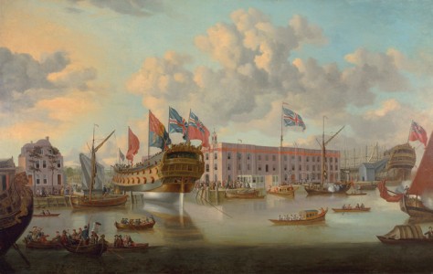 The 'St Albans' floated out at Deptford in 1747